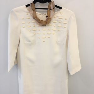 Winter White Ann Taylor Dress.